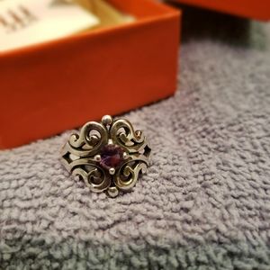 James Avery Spanish Lace Ring w/ Amethyst